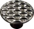 Knobware C5175 Vintage American Modern Weave Knob 1-3 8-inch Satin Nickel 