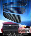 Black Stainless Steel Egrille Billet Grille Grill for 2007-2013 Chevy Silverado 1500 Combo 