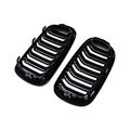 Kidney Gloss Black Dual Sport Front Hood Grill For Bmw 2015- 2017 X5m F85 X6m F86 14- 17 X5 F15 X6 F16