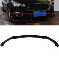 3pcs Front Bumper Lip For 2014 2017 Infiniti Q50 Base Glossy Carbon Look Spoiler Body Kit Enhanced Aerodynamics And Aesthetics 