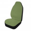 Yettasbin Olive Green Solid Color Front Car Seat Cover Non-slip Stain Water Resistant Breathable Protector Universal Fits Suv