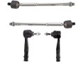 Front Inner And Outer Tie Rod End Set 4 Piece Compatible With 2017-2020 Jeep Compass 