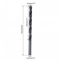 Uxcell High Speed Steel Lengthen Straight Shank Twist Drill Bit Fully Ground Black Oxide 9 5mm Diameter 175mm Total 95mm Length