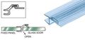 Crl Polycarbonate Strike And Door H Jamb With Vinyl Insert For 180 Degree 3 8 Glass 98 In Long 