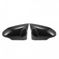 Pair Car Rear View Driver Passenger Side Mirror Cover Cap Overlay Black Carbon Fiber Pattern For Toyota Camry Venza Avalon 