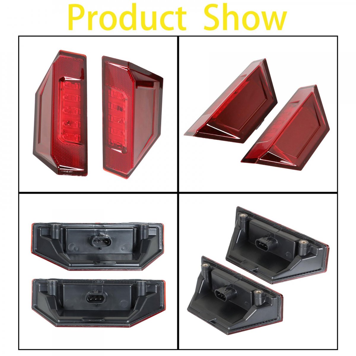 Red Led Tail Lights Left And Right Replacement For Polaris Ranger Xp 570 900 1000 2013 2019 Part Number 2 Piece Set