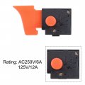 Uxcell Trigger Switch Electric Drill Hammer 250v-6a 125v-12a Tool Power Speed Control Push Button