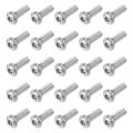 25pcs 8-32 X 1 2 Torx Security Machine Screws 304 Stainless Steel Button Head Bolt Tamper Resistant For Anti-theft Proof Silver 