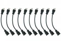Southwire 65173240 1-foot Short Extension 16 3 Outlet Saving Plug Extender Power Cord 10amps 125v 10 Pack Black 