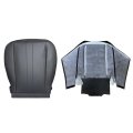 Front Bottom And Lean Back Seat Covers Dark Gray Leather 4 Piece Set For 2003 To 2014 Express Savana Driver Passenger Custom
