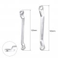 Uxcell 5 5mm X 7mm And 8mm 10mm Metric 12 Point Offset Double Box End Wrench Chrome Plated Cr-v 2pcs