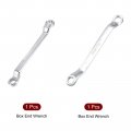 Uxcell 5 5mm X 7mm And 8mm 10mm Metric 12 Point Offset Double Box End Wrench Chrome Plated Cr-v 2pcs