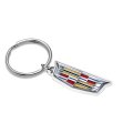 Cadillac Crest Logo Shape 3d Die-cut Metal Key Chain Key-charm Official Licensed