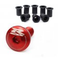 Autobahn88 Motorcycle Windscreen Bolt Dress-up Kit Compatible With Suzuki Gsx-r 1000 2007-2008 Red Set Of 8