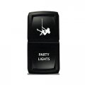 Ch4x4 Rocker Switch V2 Party Lights Symbol Red Led