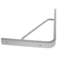 Mromax 1pcs Shelf Bracket 9 84 X 6 3inch 110lbs Heavy-duty Aluminum Alloy Support Corner Brace L Brackets Silver Tone