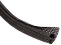 1 4 F6 Braided Wrap Around Sleeving 200ft Black 