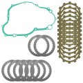 Caltric Clutch Friction Steel Plates And Gasket Kit Compatible With Yamaha Wr250f 2001-2013