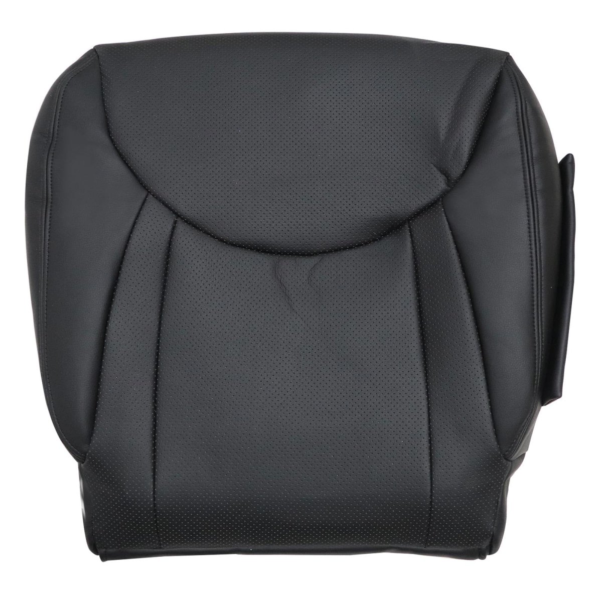 Perforated Black Front Driver Side Bottom Microfiber Leather Seat Cover Replacement For Lexus Ls430 2001 2002 2003 2004 2005