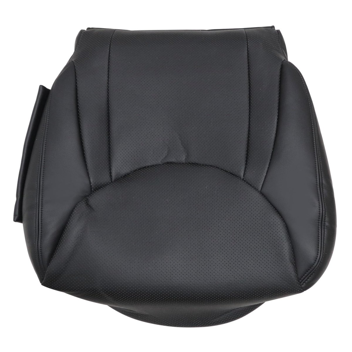 Perforated Black Front Driver Side Bottom Microfiber Leather Seat Cover Replacement For Lexus Ls430 2001 2002 2003 2004 2005
