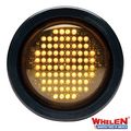 Whelen 4 Round Flashing Smartled Amber Warning Light Model 2ga00far