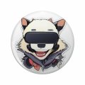 1080 Graphics Detective Wolf Vr Metaverse Key Chain Double Sided Stainless Steel Keychain 
