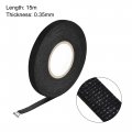 Uxcell Adhesive Cloth Fabric Tape Looms Single-side 9mm X 15m Black 2 Pcs