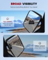 Left Side View Mirror For 1987 1989 Toyota 4runner And 1995 Pickup Black Textured Manual Fold Non Heated Adjustment Rm72004