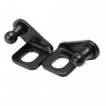 X Autohaux 2 Pair 10mm Car Ball Studs Mounting Brackets Black For Gas Struts Shocks 35x26x20mm