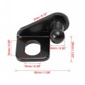 X Autohaux 2 Pair 10mm Car Ball Studs Mounting Brackets Black For Gas Struts Shocks 35x26x20mm