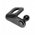 X Autohaux 2 Pair 10mm Car Ball Studs Mounting Brackets Black For Gas Struts Shocks 35x26x20mm