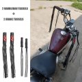 Smartopus 2-pack Motorcycle Lever Covers Brake Clutch Fringe Grip Auto Refit Retro Flame Handlebar Handle Spike Streamer