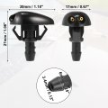 Acropix Windshield Wiper Washer Nozzle Spray Jet For Nissan Frontier 1998-2004 Xterra 2000-2004 No 289313s500 Pack Of 2