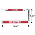 University Of Hartford Mascot Full Size Standard License Plate Metal Frame