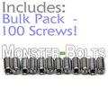 Bulk Pack Qty 100 Bridge Saddle Height Adjust Set Screws For Guitar Bass Monsterbolts 4-40 X 1 4 Inch Stainless Steel 