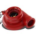 Minituare Spinnable Turbocharger Compressor Key Chain Red Coated 