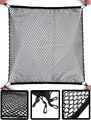 Zone Tech 4 Hook Vehicle Universal Fit Trunk Mesh Cargo Storage Organizer Car Van Suv Back Item Net 