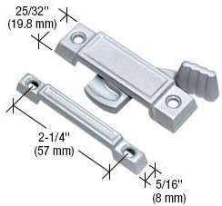 Chrome Window Sash Lock 2-1 4 Screw Holes 7 16 Latch Projection