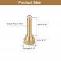 Uxcell M4x16mm Knurled Thumb Screws 4pcs Brass Bolts With Shoulder Grip Knobs Fasteners Tone
