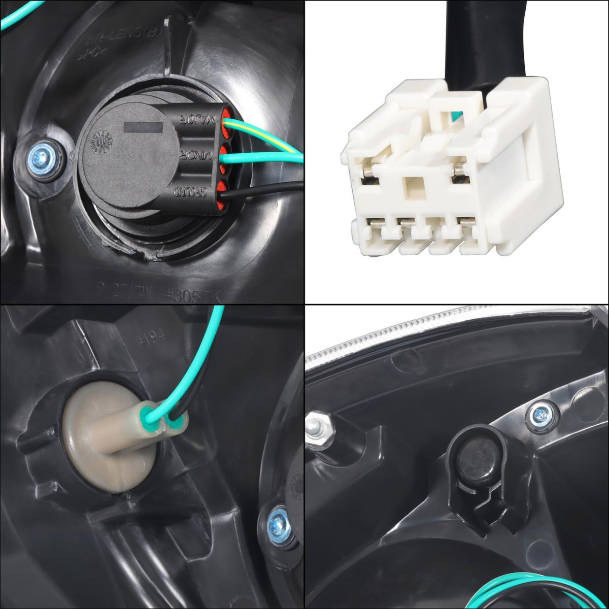 White Taillight Left And Right Side Replacement For Sentra 2010 2011 2012 Ni2800187 Ni2801187