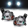 Hecasa Led Fog Lights Bezels For 2016-2023 Mazda Cx-9 Bumper Lamps Cover Trim Driver Passenger Side Replacement Ghp9-51-680a 