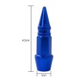 8 Pack Universal Spiked Aluminum Stem Valve Caps Tyre Rim Covers Waterproof For Automobiles Motorcycles Trucks Bikes Blue 4 5