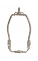 B P Lampa 4 Inch Regular Weight Lamp Harp Polished Nickel Finish 