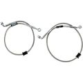 Cycleflex Brake Line Two Race Kit R09204 For Suzuki Gsx R600 And R750 2004 To 2005 Stainless Steel Black Universal Fit 