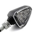 2x 8mm Motorcycle Accessories Black Racing 12 Led Turn Signal Light Indicator Lens Blinker Universal For Suzuki Honda Kawasaki