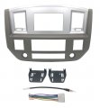Double Din Dash Kit For Dodge Ram 2006 To 2009 Silver Standard Non Can Bus Wire Harness Mpix 00002