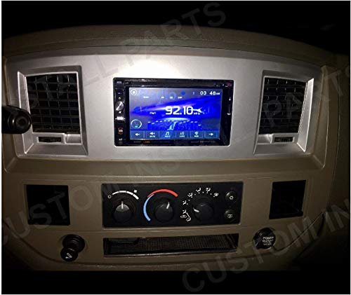 Double Din Dash Kit For Dodge Ram 2006 To 2009 Silver Standard Non Can Bus Wire Harness Mpix 00002