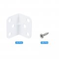 Uxcell 30 Pcs 90 Degree Right Angle Bracket 25mm Steel L Corner Brace With Self-tapping Screws For Furniture Board Cabinet