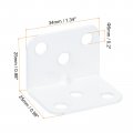 Uxcell 30 Pcs 90 Degree Right Angle Bracket 25mm Steel L Corner Brace With Self-tapping Screws For Furniture Board Cabinet