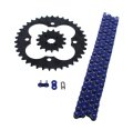 Fits Honda 400 Trx400x 520-96 Blue Non O Ring Chain Sprocket Black 15 38 
